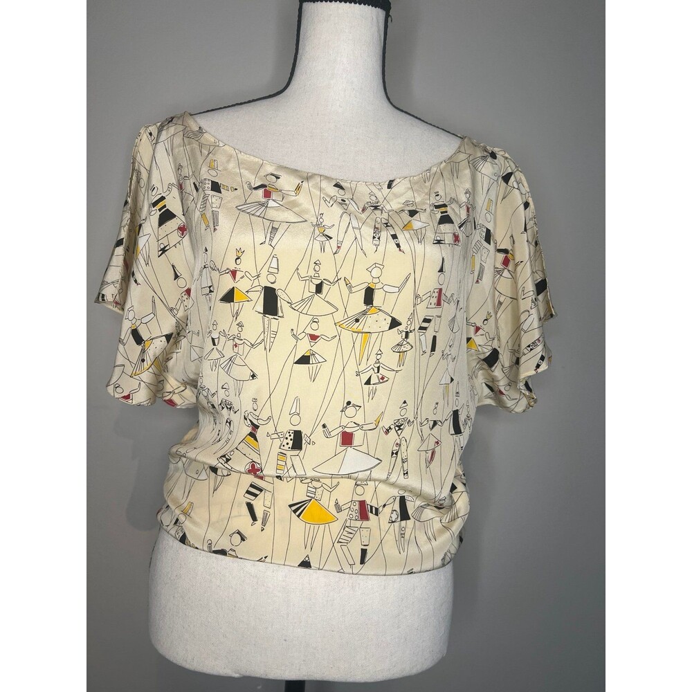 Anthropologie COREY Lynn Calter Rare Silk  Blouse NWT size 2